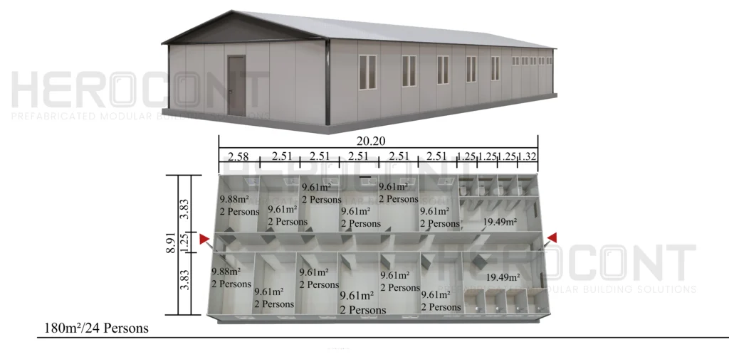 180 m² - edificio de construcción