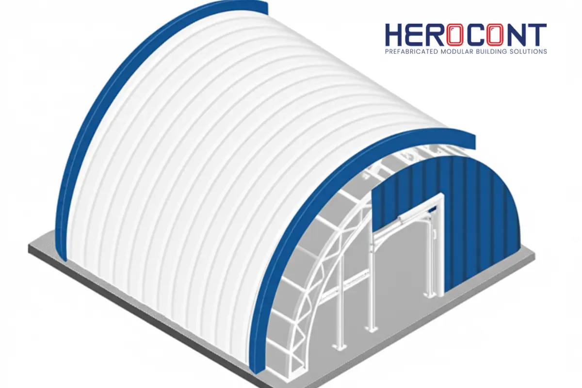 Halle modulable en acier pour stockage-1