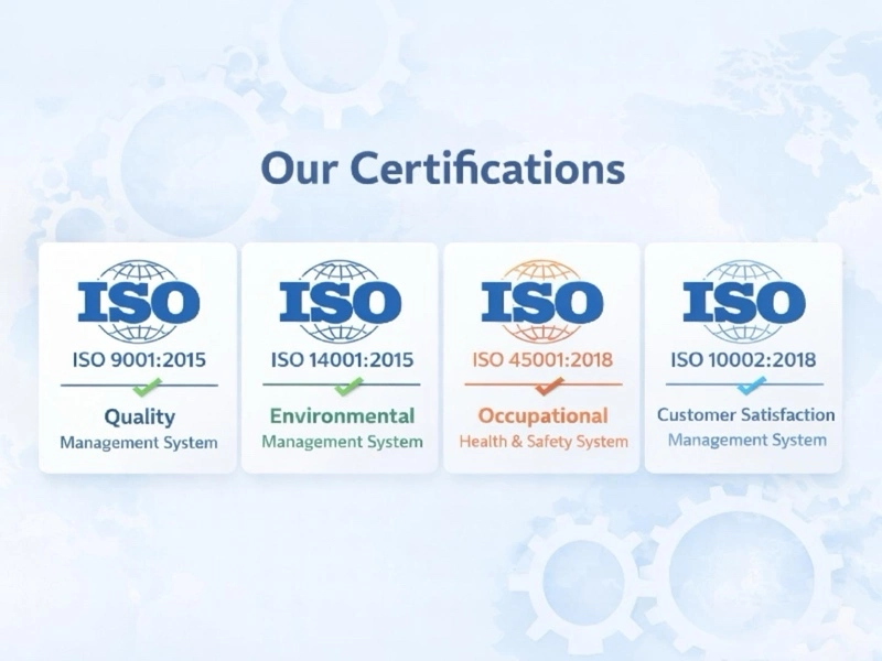 Herocont ISO certifications for quality, environment, and occupational safety